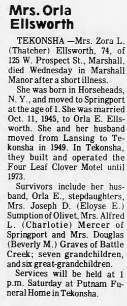 Four Leaf Clover Motel - Dec 1974 Original Owner Passes Away (newer photo)